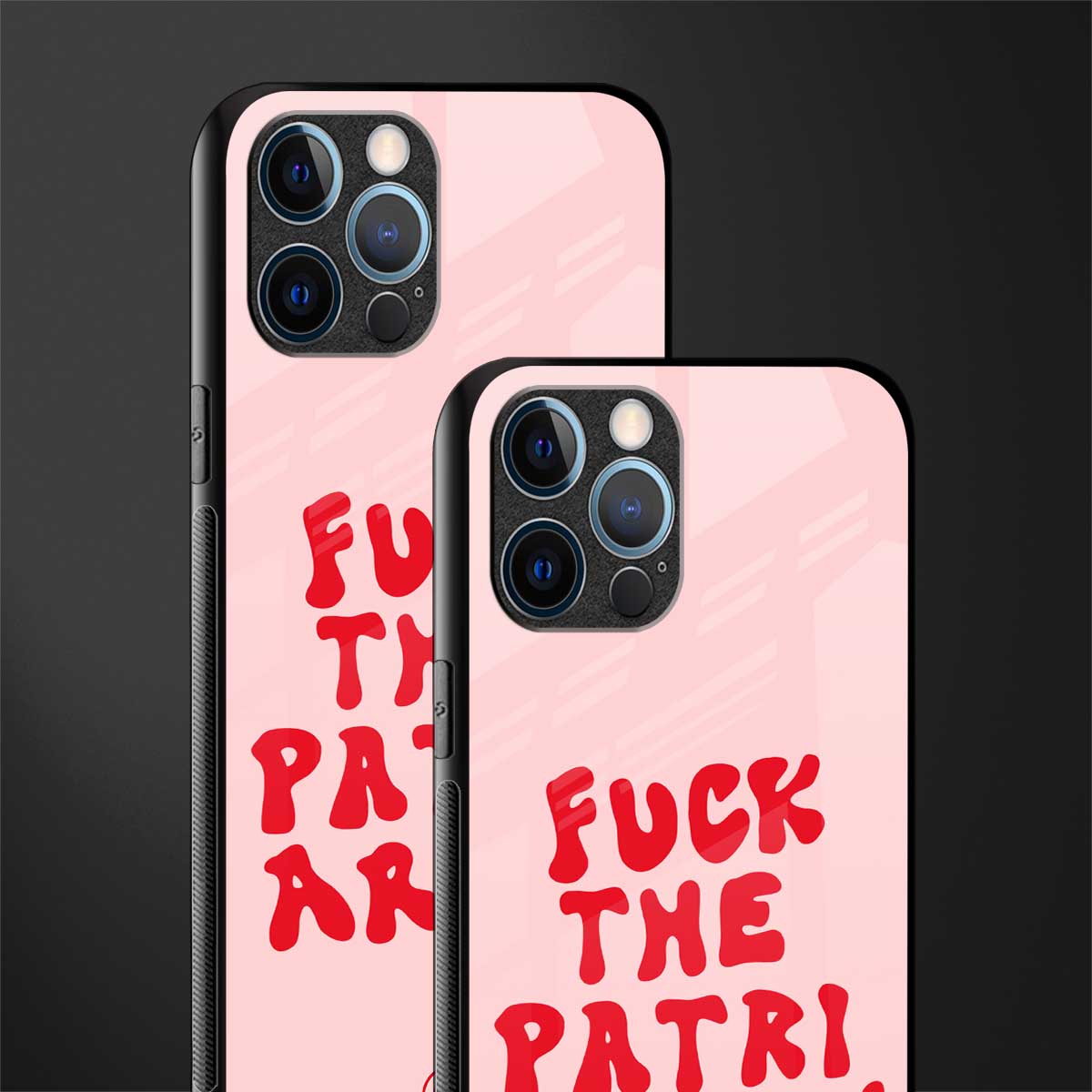 fuck the patriarchy glass case for iphone 14 pro max image-2