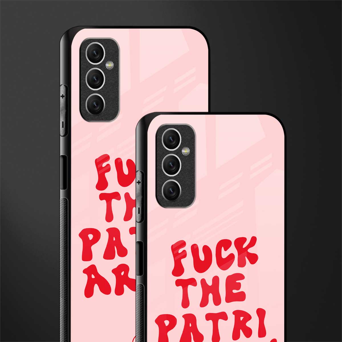 fuck the patriarchy glass case for samsung galaxy m52 5g image-2