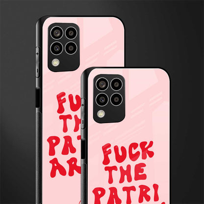 fuck the patriarchy back phone cover | glass case for samsung galaxy m33 5g