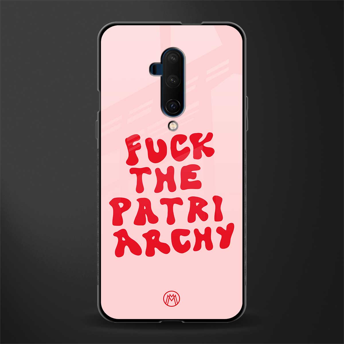 fuck the patriarchy glass case for oneplus 7t pro image