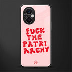fuck the patriarchy back phone cover | glass case for oppo f21 pro 5g