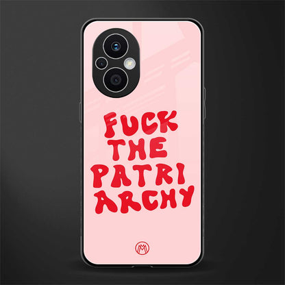 fuck the patriarchy back phone cover | glass case for oppo f21 pro 5g