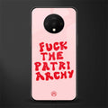fuck the patriarchy glass case for oneplus 7t image