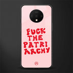 fuck the patriarchy glass case for oneplus 7t image