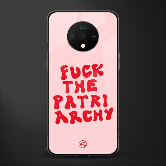 fuck the patriarchy glass case for oneplus 7t image
