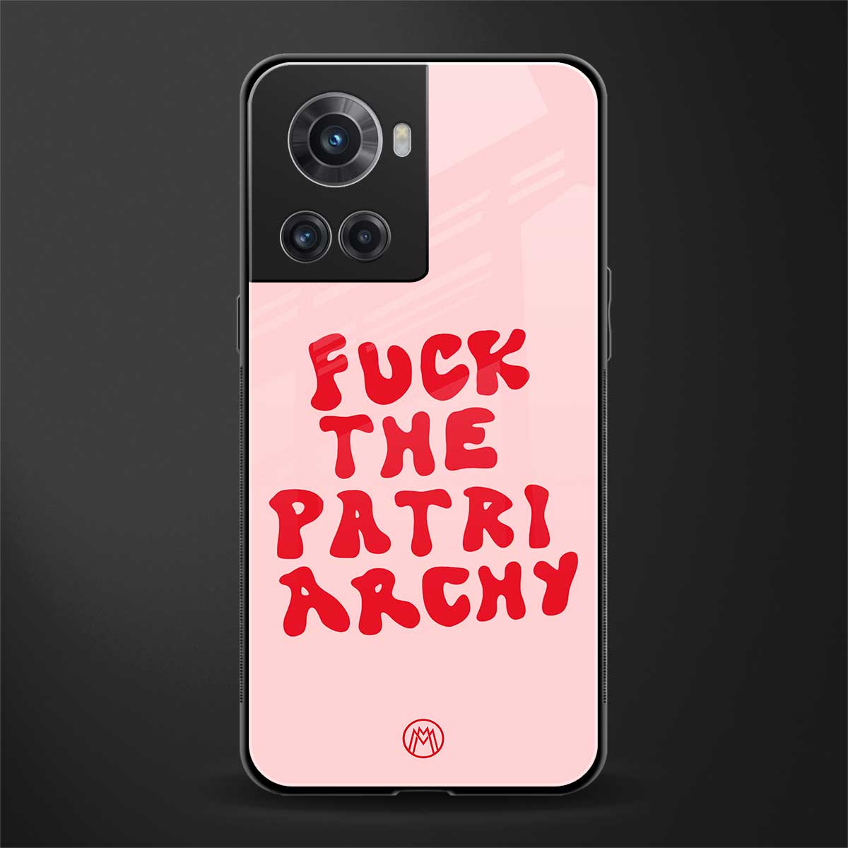 fuck the patriarchy back phone cover | glass case for oneplus 10r 5g