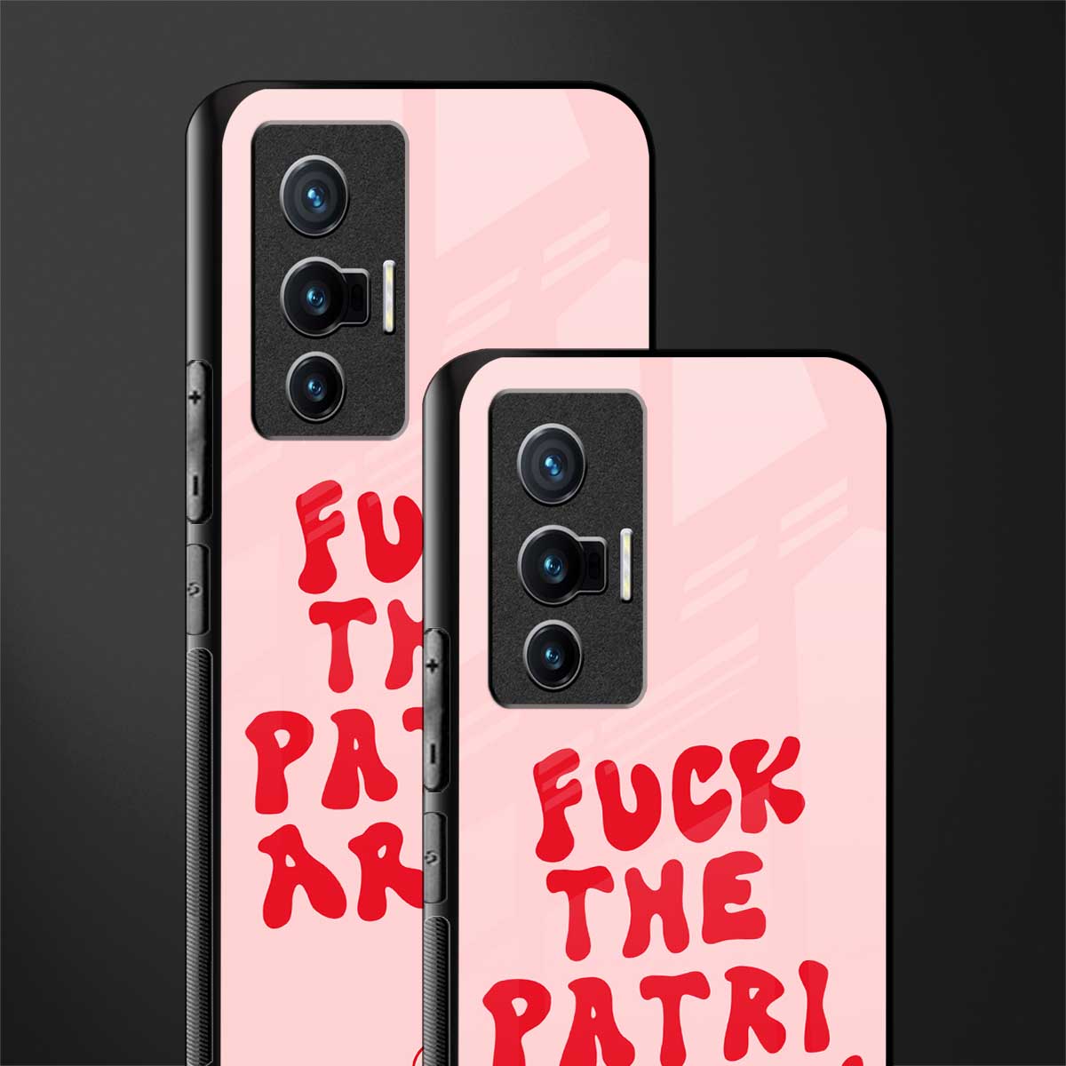 fuck the patriarchy glass case for vivo x70 image-2