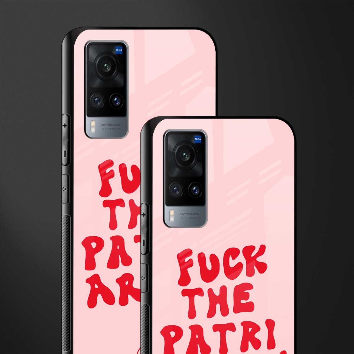 fuck the patriarchy glass case for vivo x60 image-2