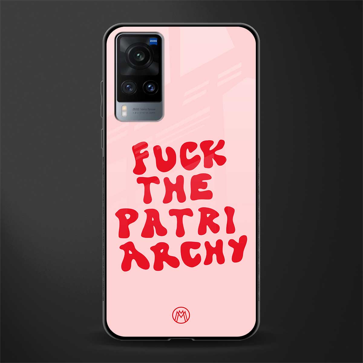 fuck the patriarchy glass case for vivo x60 image