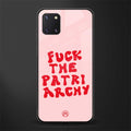 fuck the patriarchy glass case for samsung a81 image