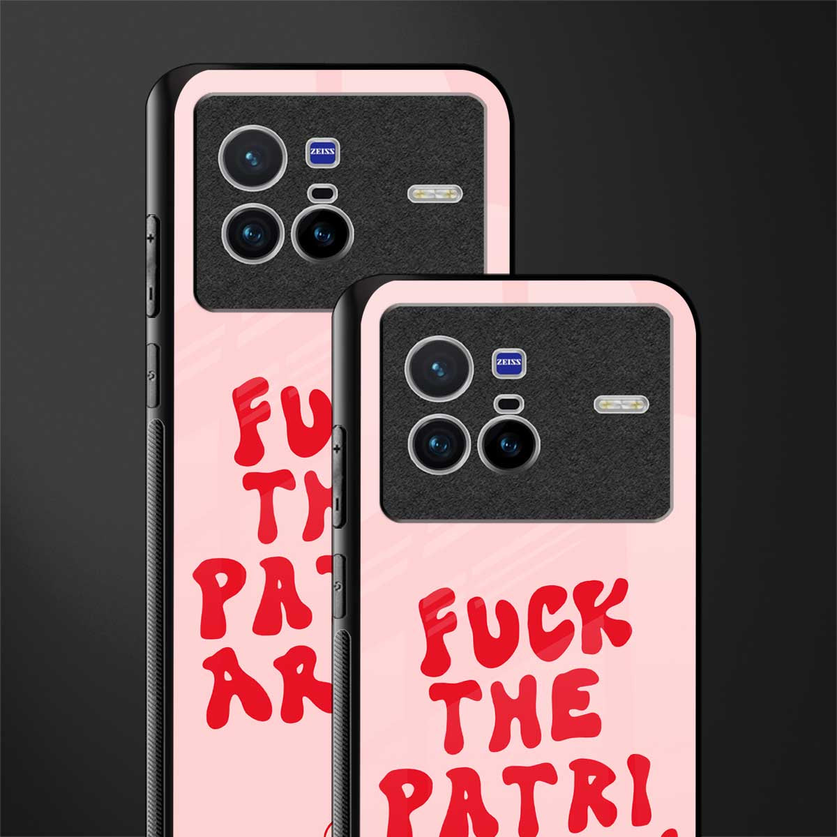 fuck the patriarchy glass case for vivo x80 image-2
