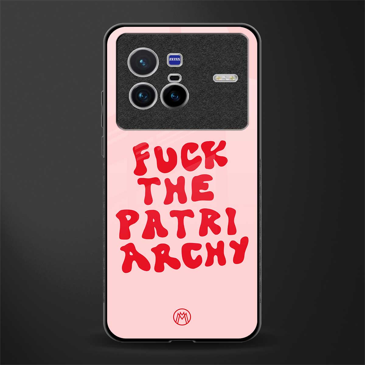 fuck the patriarchy glass case for vivo x80 image