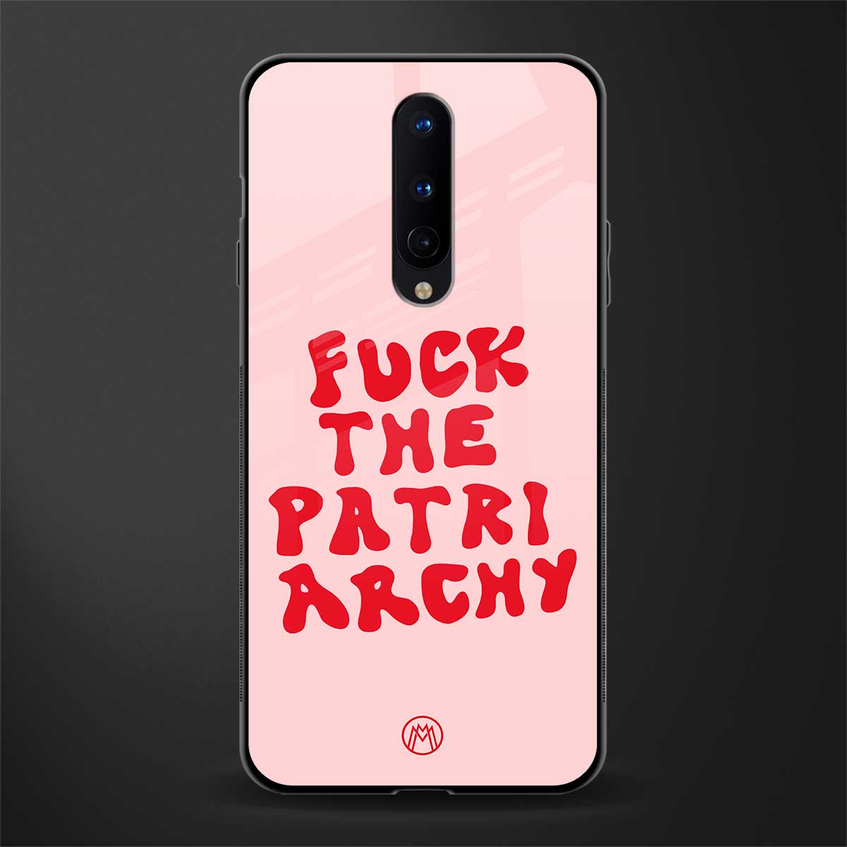 fuck the patriarchy glass case for oneplus 8 image