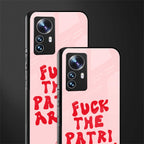 fuck the patriarchy back phone cover | glass case for xiaomi 12 pro