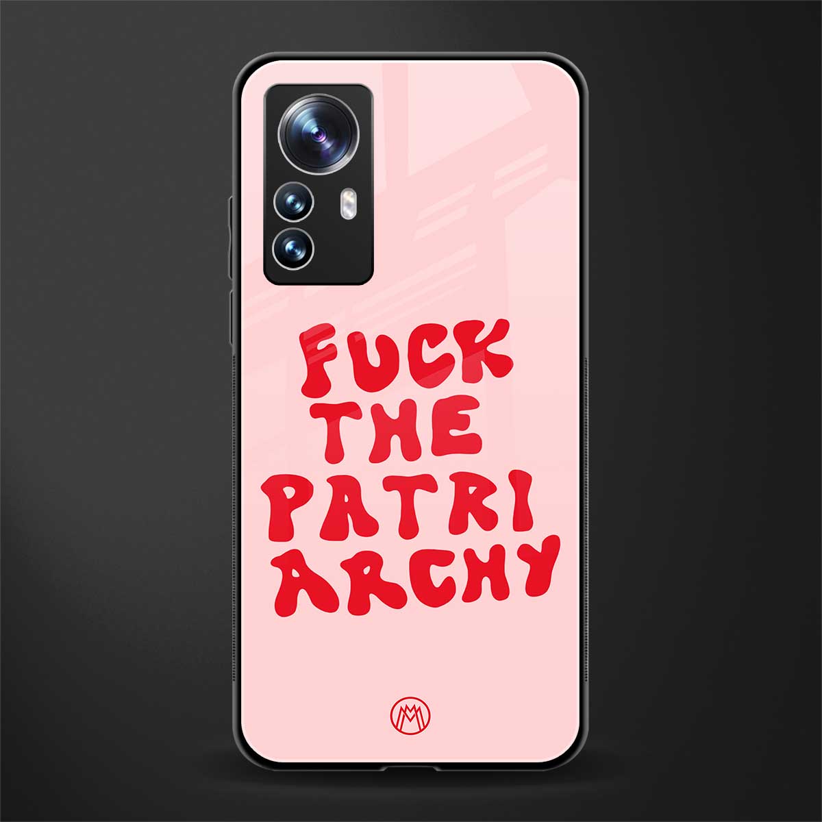fuck the patriarchy back phone cover | glass case for xiaomi 12 pro