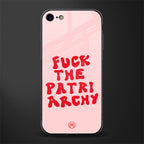 fuck the patriarchy glass case for iphone 7 image
