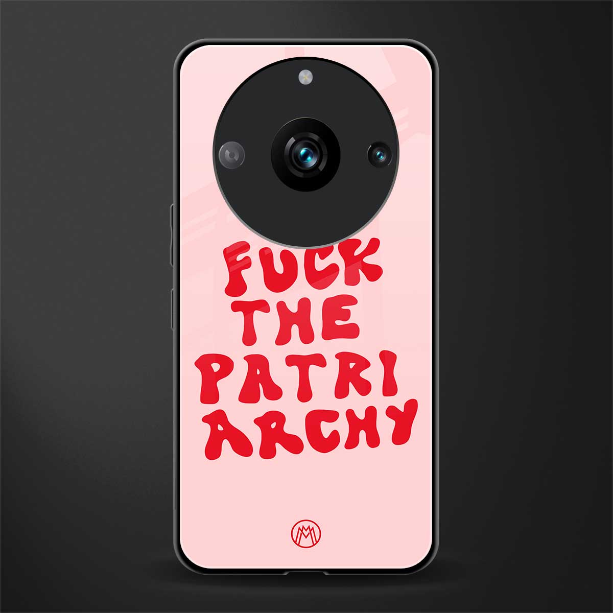 fuck the patriarchy back phone cover | glass case for realme 11 pro 5g
