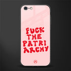 fuck the patriarchy glass case for iphone 6 plus image
