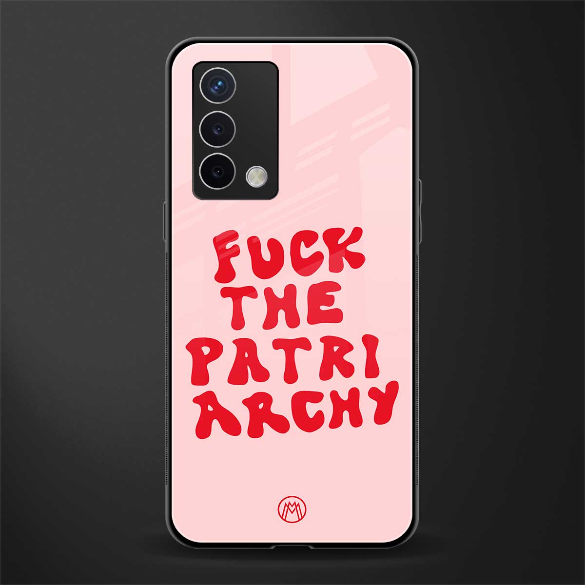 fuck the patriarchy back phone cover | glass case for oppo a74 4g