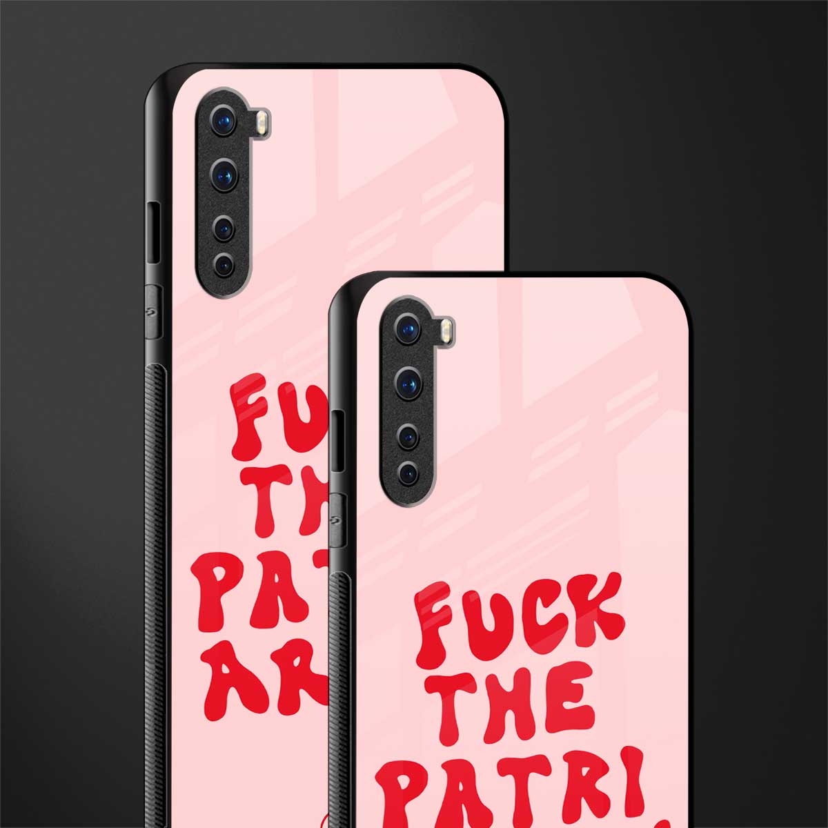 fuck the patriarchy glass case for oneplus nord ac2001 image-2