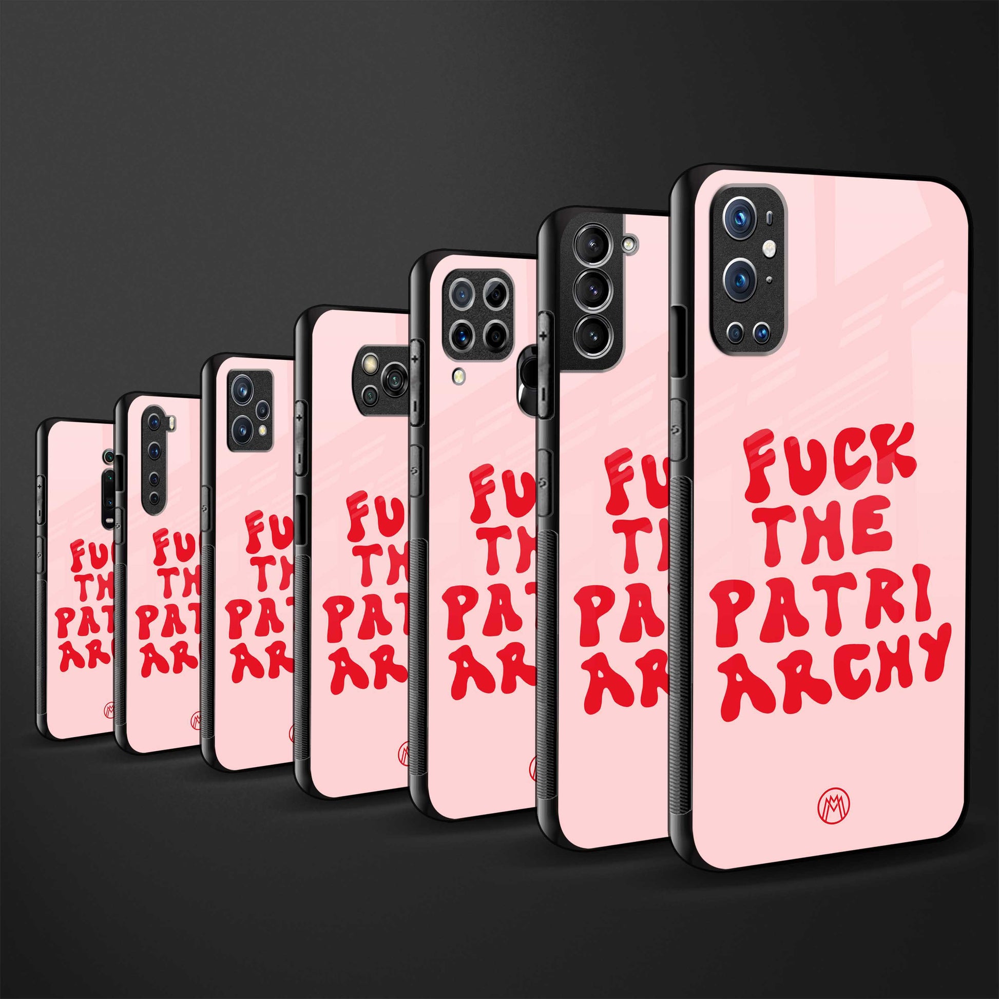 fuck the patriarchy glass case for iphone xs max image-3