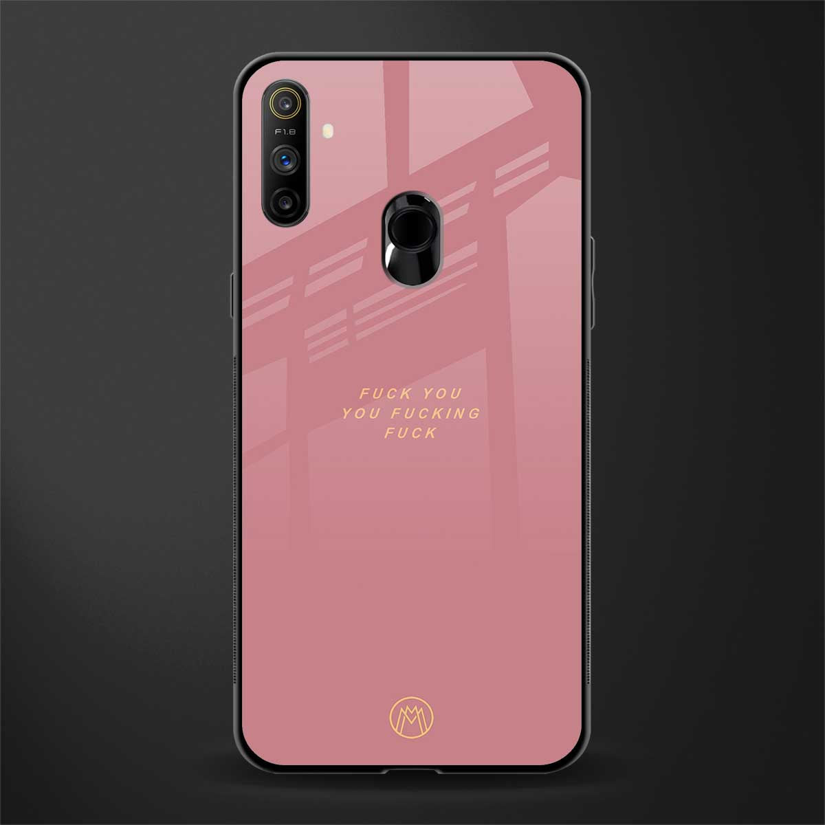 fuck you glass case for realme narzo 10a image