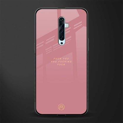 fuck you glass case for oppo reno 2z image
