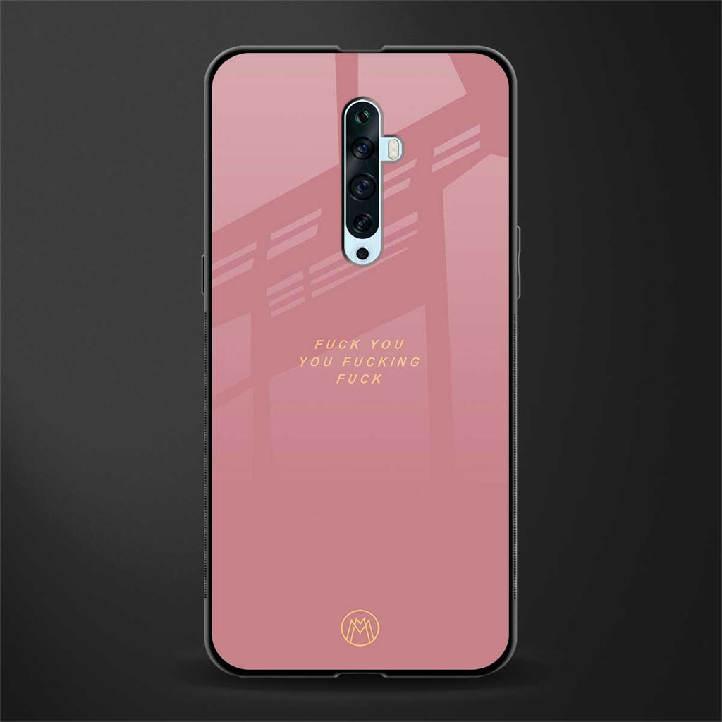 fuck you glass case for oppo reno 2f image