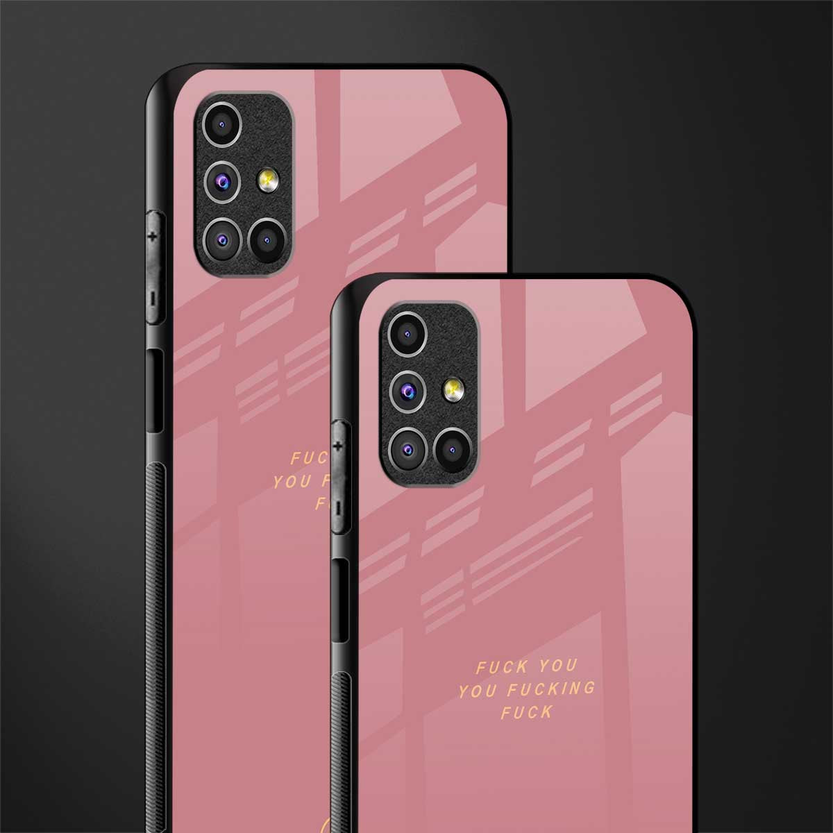 fuck you glass case for samsung galaxy m31s image-2