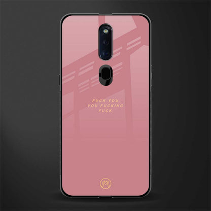 fuck you glass case for oppo f11 pro image
