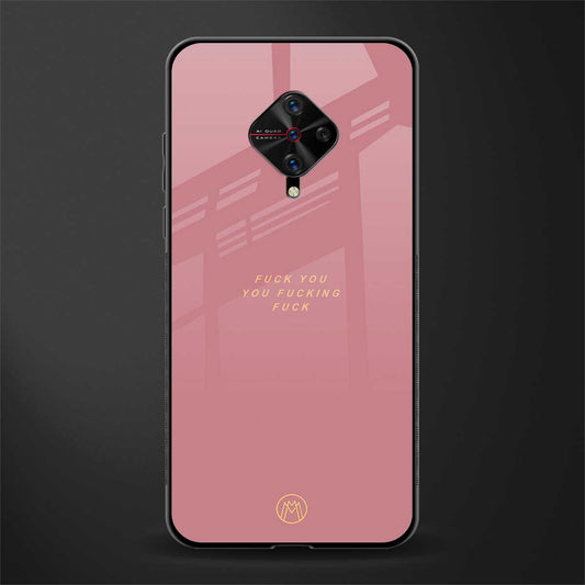 fuck you glass case for vivo s1 pro image