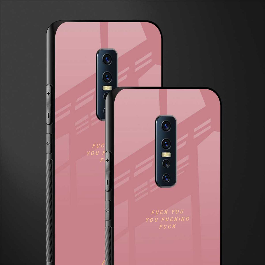 fuck you glass case for vivo v17 pro image-2