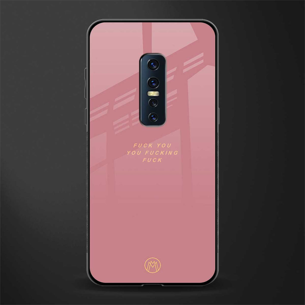 fuck you glass case for vivo v17 pro image
