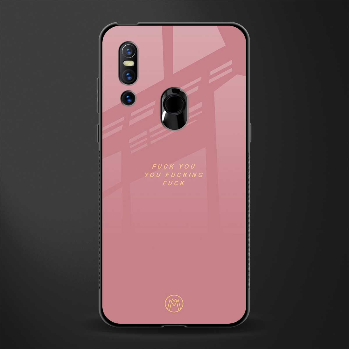 fuck you glass case for vivo v15 image