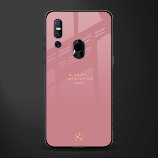 fuck you glass case for vivo v15 image