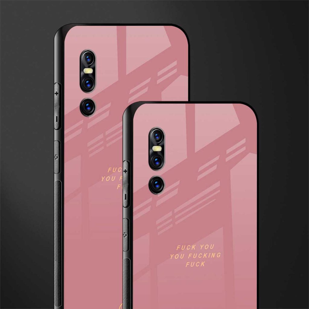 fuck you glass case for vivo v15 pro image-2
