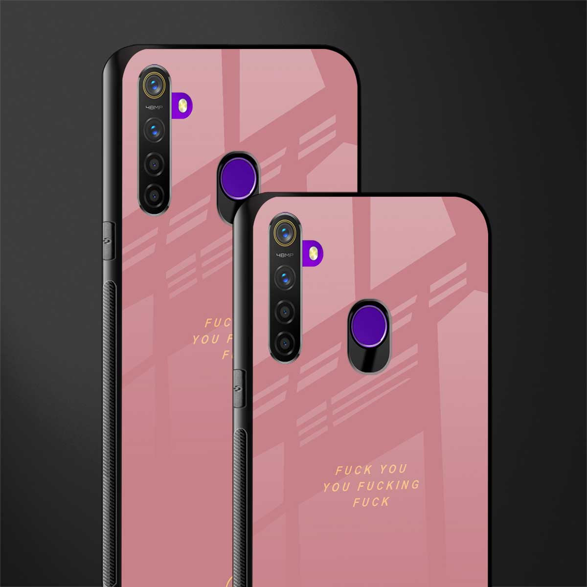 fuck you glass case for realme 5 pro image-2