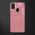 fuck you glass case for samsung galaxy m21 image