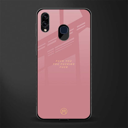 fuck you glass case for samsung galaxy a30 image