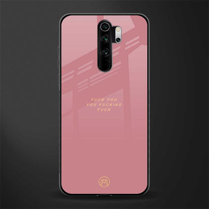 fuck you glass case for redmi note 8 pro image