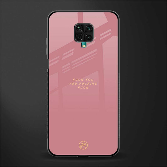 fuck you glass case for redmi note 9 pro max image