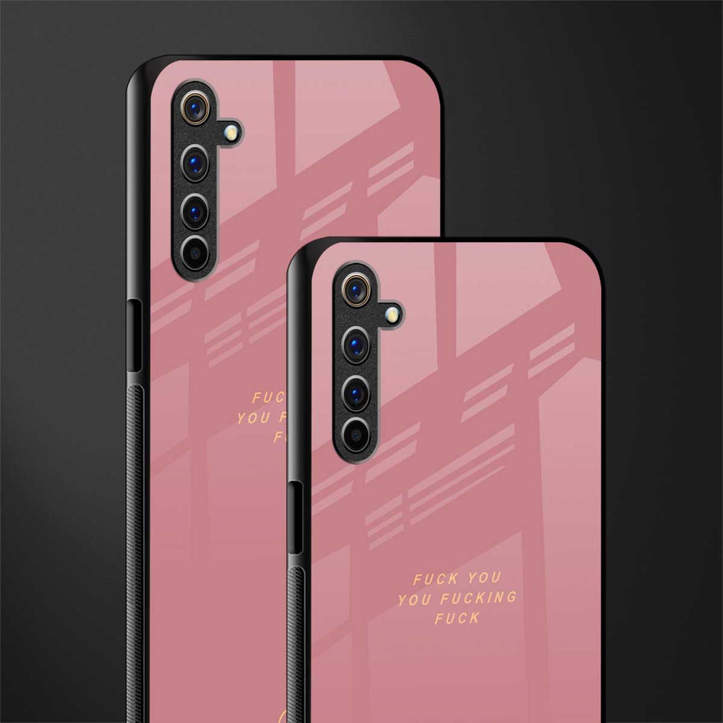 fuck you glass case for realme 6 image-2