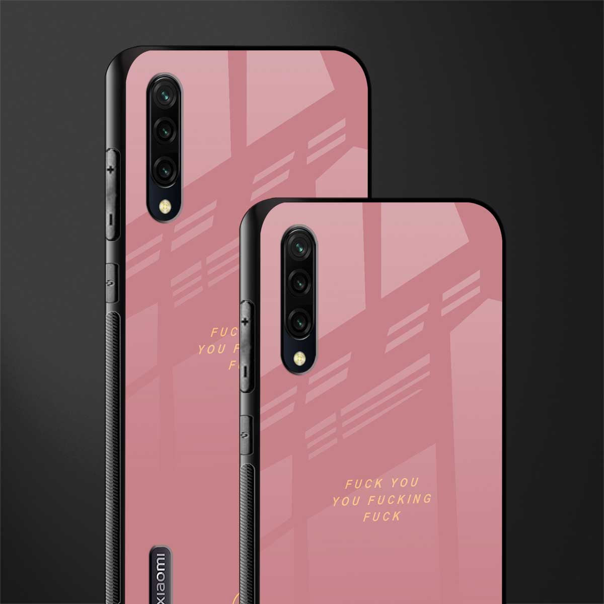 fuck you glass case for mi a3 redmi a3 image-2