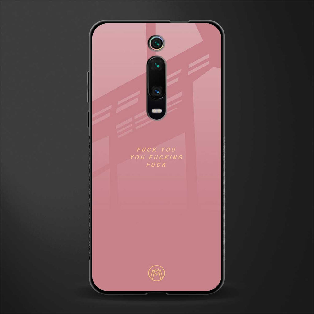 fuck you glass case for redmi k20 pro image