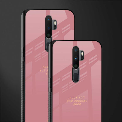 fuck you glass case for oppo a5 2020 image-2
