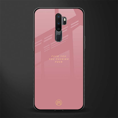 fuck you glass case for oppo a5 2020 image