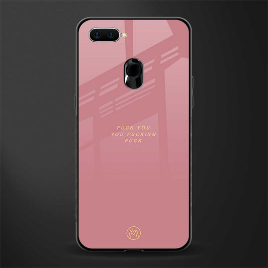 fuck you glass case for oppo a12 image