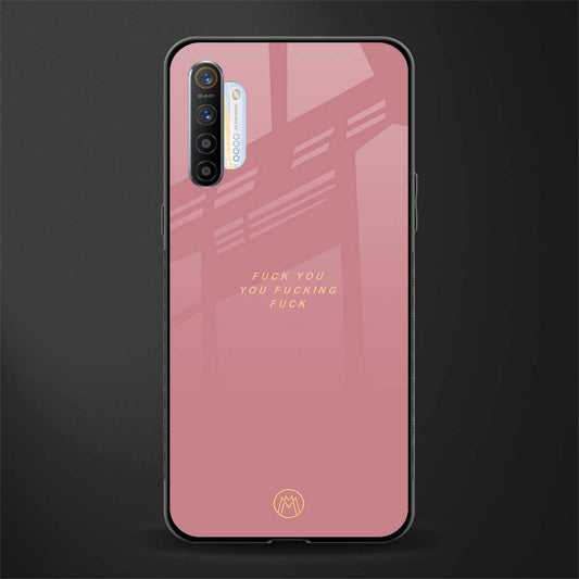 fuck you glass case for realme xt image