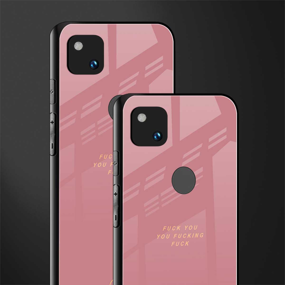 fuck you back phone cover | glass case for google pixel 4a 4g