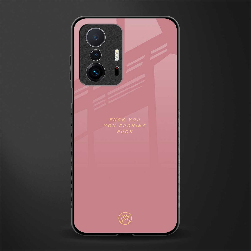 fuck you glass case for mi 11t pro 5g image